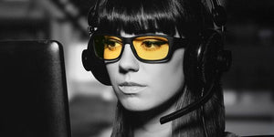 Gaming Glasses With Yellow Anti UV Beams Protection