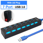 Load image into Gallery viewer, USB 3.0 Hub Port Expander With Up To 7 Extra Ports
